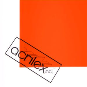 Acriglas Transparent Orange Acrylic Sheet - Reflected Light