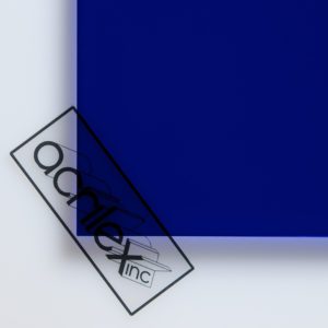 Acriglas Transparent Blueberry Acrylic Sheet - Lights off