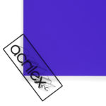 Acriglas Transparent Indigo Acrylic Sheet - Lights off
