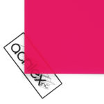Acriglas Translucent Rose Colored Acrylic Sheet - Lights off