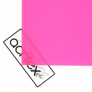 Acriglas Translucent Rose Colored Acrylic Sheet - Backlit