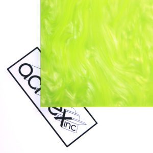Acriglas Yellow Green Pearlescent Acrylic Sheet