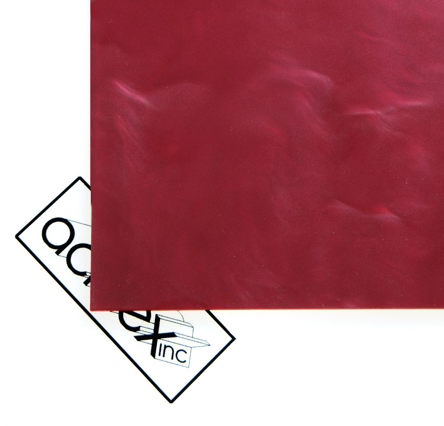 Acriglas® Pearlescent Wine Red Acrylic Sheet Acrilex
