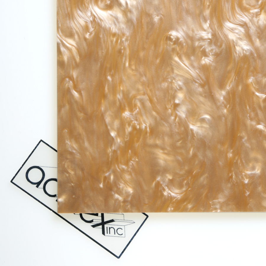 Acriglas Pearlescent Goldenrod Acrylic Sheet